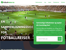 Tablet Screenshot of fotballreise.no